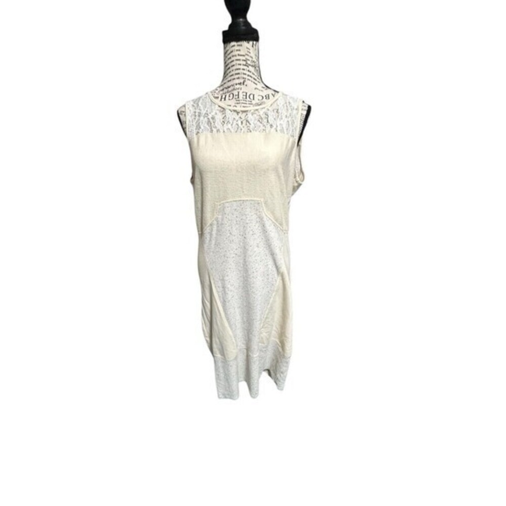 Sundance Womens Cream Lace Mallorie Tank Midi‎ Dress Size Medium Sleeveless Boho